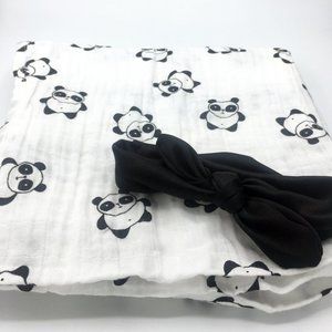 Panda Swaddle Blanket, Swaddle Blanket Set